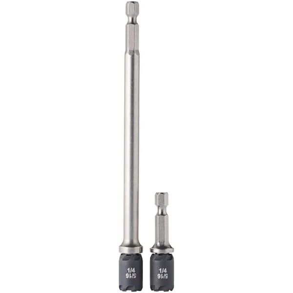 2 in. and 6 in. Reversible SawTooth Hex Driver 1/4 in. and 5/16 in. 2PK